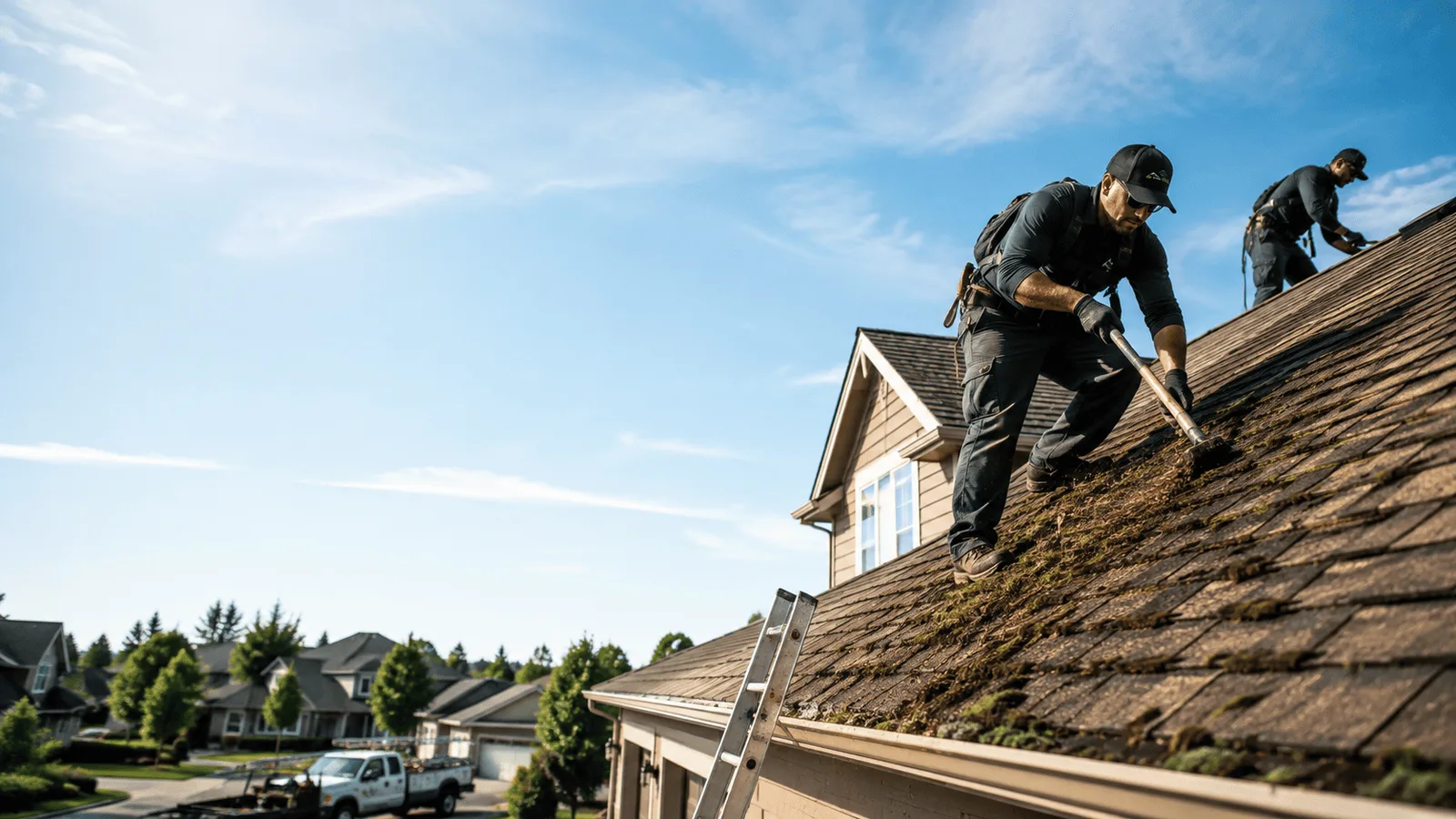 Roof Moss Removal in Houston, TX near me